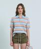 26Ss Carell Stripe Pique Shirt (Pink)