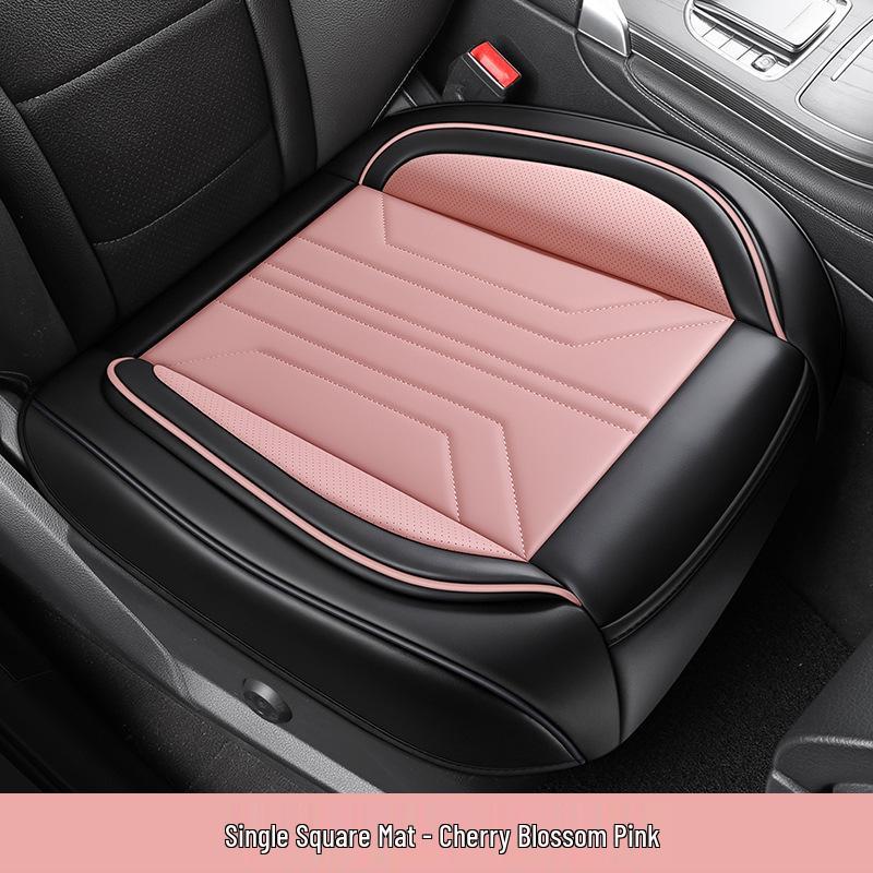 Universal All-Season Leather Car Seat Cushion for SUVs, Off-Road, Sedans, and Trucks