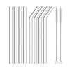 High Borosilicate Glass Straw Set Reusable Straw 12mm Wide Smoothie Straw for Bubble Tea Milkshakes Drinking for Bar Accessories