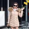 Wool Collar Hooded Winter Jacket Parkas Women's Jacket Thick Warm Cotton Cushion Down Coat Parka Coat Winter Long
