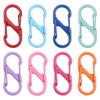 Colorful Alloy Baked Paint Double-Headed S-Shaped Spring Buckle Keychain DIY Accessory