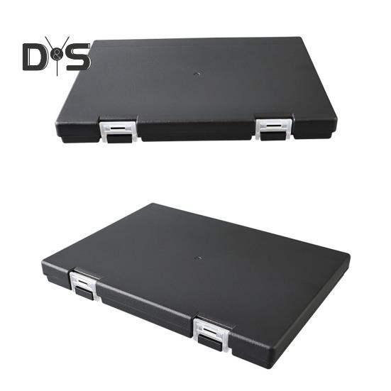 Skrzynka na sprzęt wędkarski przenośna skrzynia na przynęty kamuflażowa plastikowa dwustronna tacka na sprzęt wędkarski skrzynka na sprzęt wędkarski na haczyki z cekinami