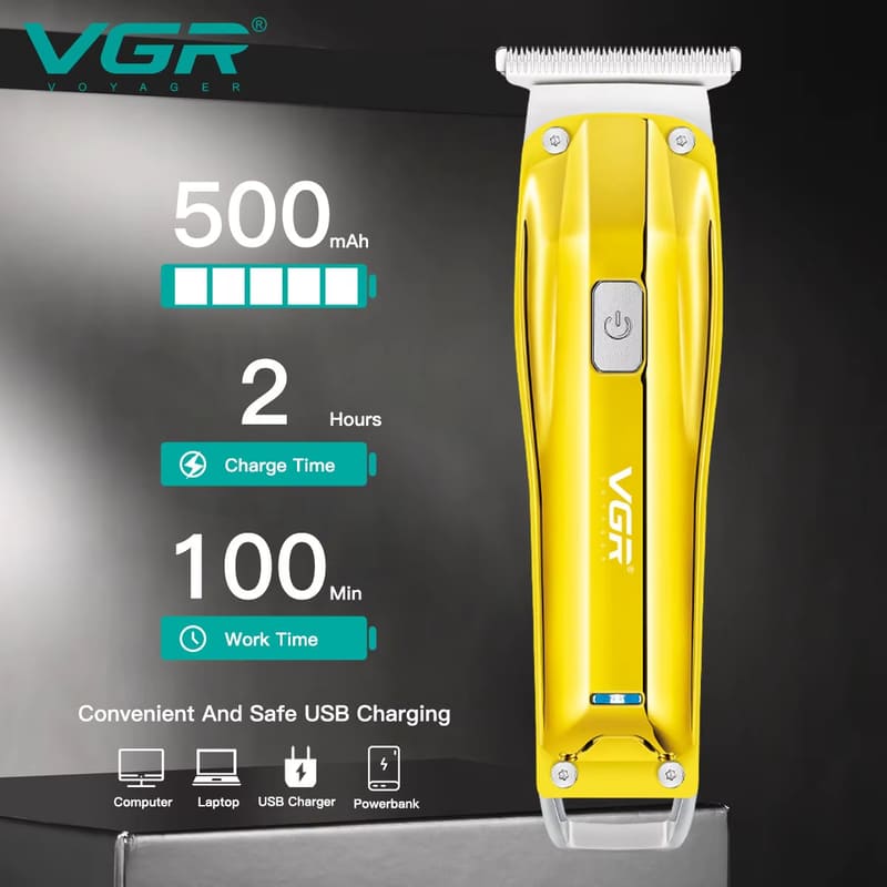 Men's Electric Smart LCD Digital Display Electric Hair Clipper Household Mini Portable Rechargeable Hair Clipper Exquisite Carved Electric Clipper