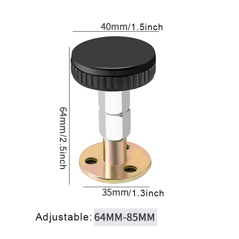 Furniture Fixed Bracket Adjustable Metal Wall Bed Stabilizer Self-adhesive Door Stopper Anti-shake Hardware