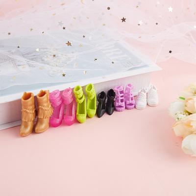 5 Paar Puppenschuhe für Monsterpuppe High Heel Schuhe 29 cm Puppenzubehör Spielzeug