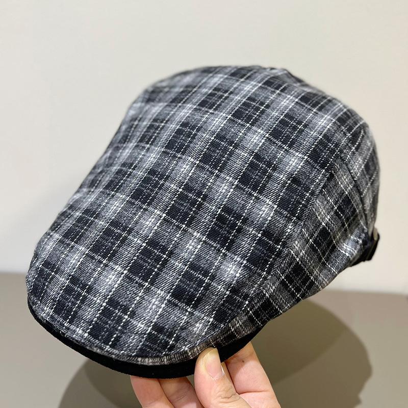 British style retro forward hat women spring and autumn versatile anti-wearing beret fashion big head circumference show face small hat trend