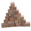 100pcs Unfinished Blank Mini DIY Wooden Square Solid Cubes for Woodwork Craft
