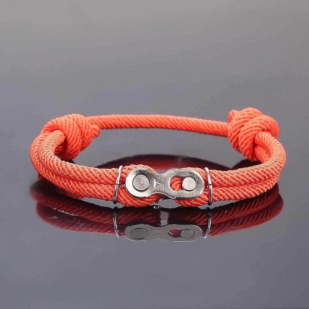 Multiple Colour Bicycle Chain Bracelet Stainless Steel Men Punk Rock Wristband
