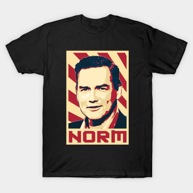 

Men Black Print T-shirt Norm Macdonald Retro Propagnda No-Cut Transfer Paper Print Cotton Tshirt 2XL чорний