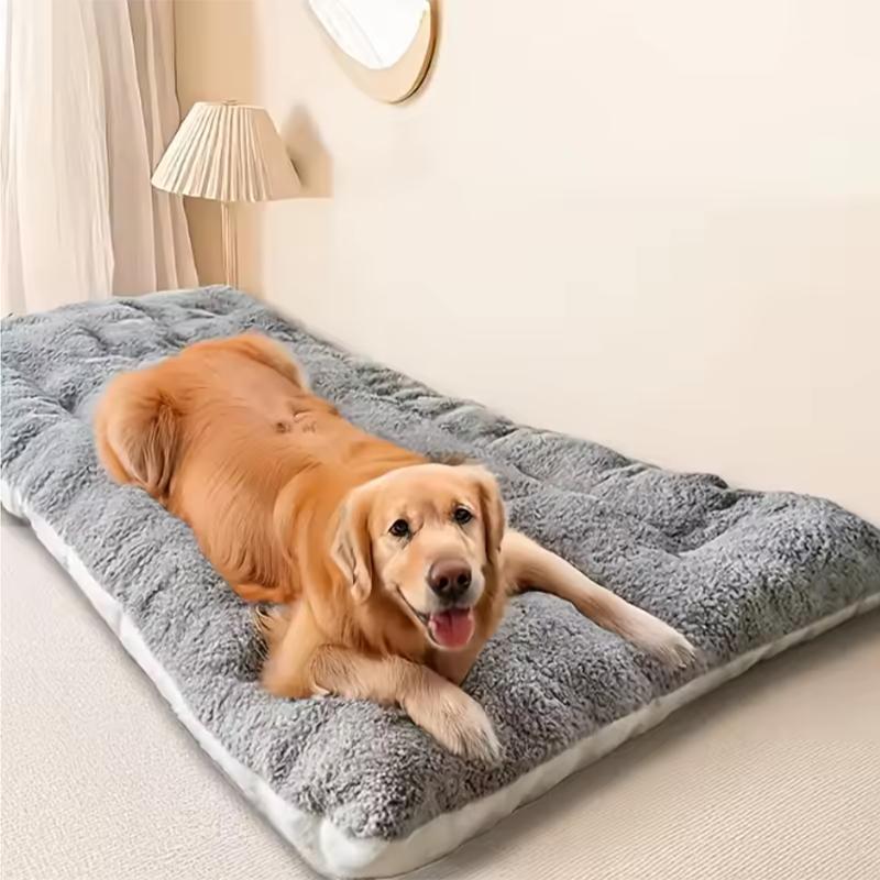 New Hot Sale Extra Large Plush Dog Bed 120*60cm – Super Soft Polyester Pet Mat Thickened Sofa-Style for Large Dogs At Home