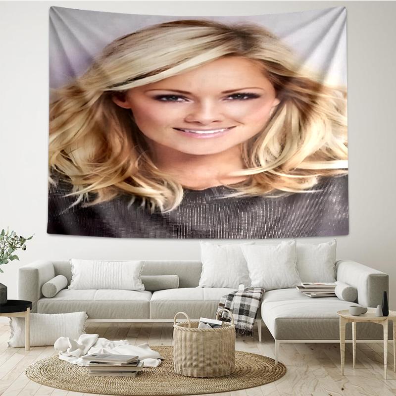 Helene Fischer Print Tapestry, Backdrop, Easy Setup, Ideal for Bedroom, Office & Living Room, with Aesthetic Wall Hanging Decor.