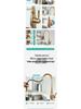 Elegant European-Style Brass Kitchen Faucet with Pull-Out Sprayer for Hot and Cold Water