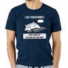 Camiseta Con Estampado De Programador De Gato Para Hombre Ropa Informal Holgada De Calle Camisa De Unisexga Corta Nove