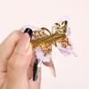 6Pcs Korean Style Sequin Butterfly Hair Clip Pearl Metal Bow Hair Bangs Hairgripes Women Girl Fashionable Hair Accessories