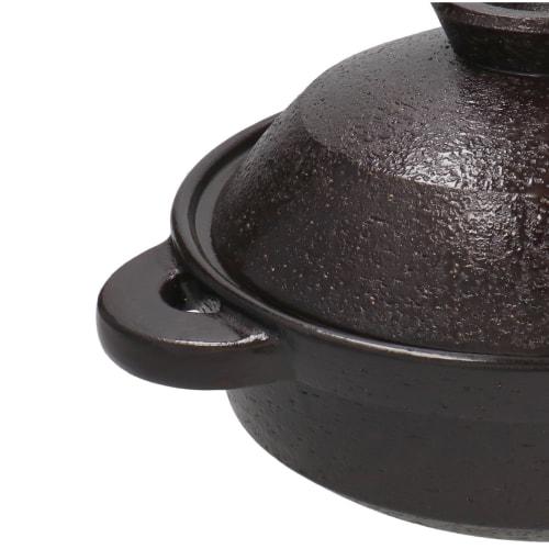 Nagatani-en Earthenware Pot, Induction Compatible, Healthy Steamer, Large, Serves 3-5, Approx. 31cm, Approx. 2700ml, Can Be Cooked Over an Open Fire,