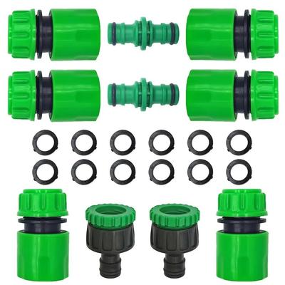 צינור השקיה לגינה מחבר מהיר ABS קצה 1/2" מחבר כפול זכר מחבר מתאם מאריך סט לצינור צינור צינורית