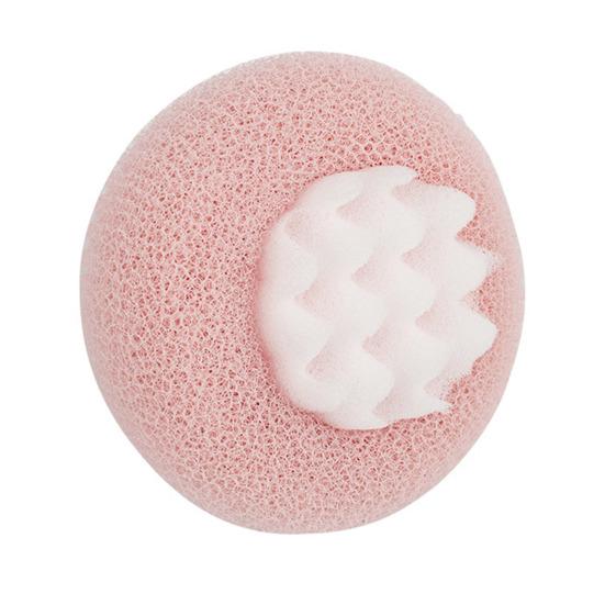 Sunflower Suction Cup Bath Scrub Sponge Deep Exfoliating Massage Skin Pampering Bath Sponge Shower Gel Foam Maker