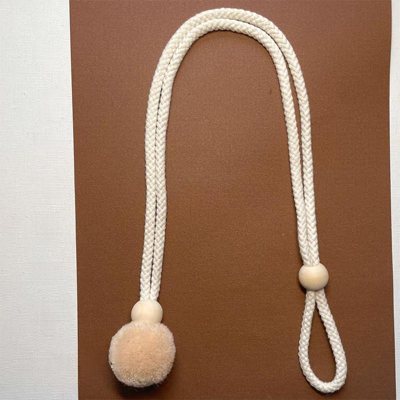 

2pc wool ball curtain strap curtain strap curtain strap curtain hanging ball adjustable curtain strap Universal code
