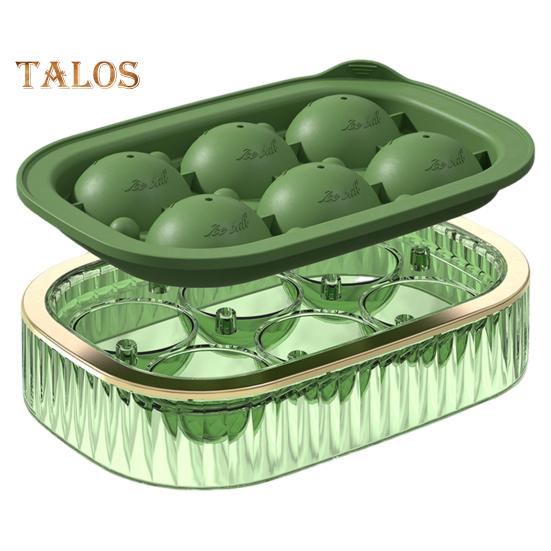 

Форма для льда в виде шарика для виски, большая круглая форма для хоккея на льду, быстрая заморозка и легкое извлечение, сферическая форма для льда без бисфенола А для коктейлей и шоколадных десертов 6Grid зелёный