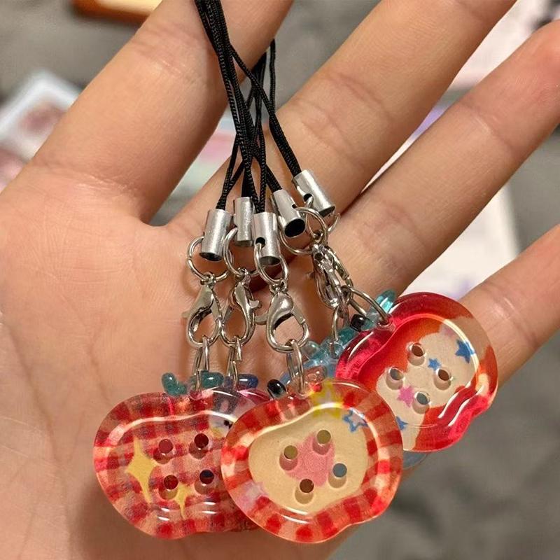 Cute Button Phone Charms Pendant Kawaii New Cases Mini Pendants Accessories For Schoolbag Ins Korea