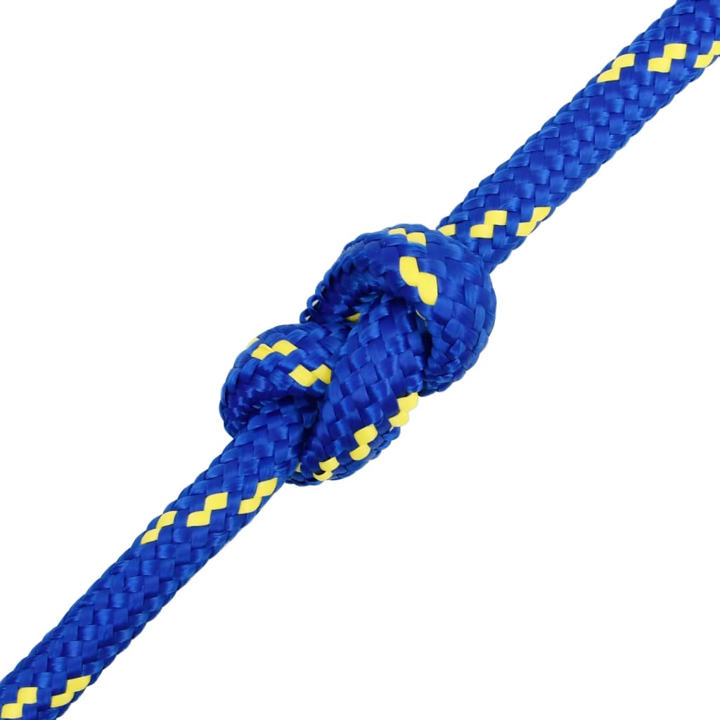Vidaxl Linka Żeglarska, Niebieska, 18 Mm, 100 M, Polipropylen