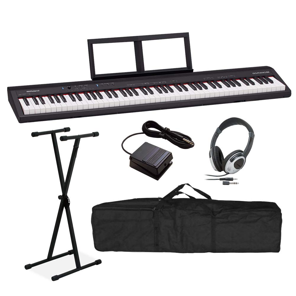 

Roland Electronic Piano 88 Keyboard X Stand Set Headphone Set Case Set Roland GO:PIANO88 Напівваг
