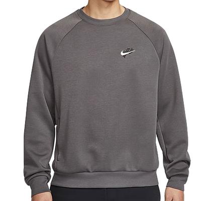 Pull Décontracté Sportif Col Ras du Cou Sweat-shirt Homme Gris HV8215261
