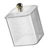 Multipurpose Stylish Cotton Swab Dispenser Home Accessory Storage Container with Easy Access Lid for Organization