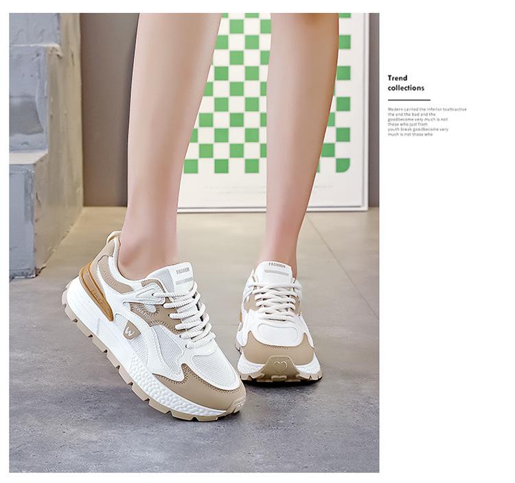 2025 Spring Women's Height-Increasing Versatile Dad Sneakers - Street Style Casual Sports (AD8802-1)