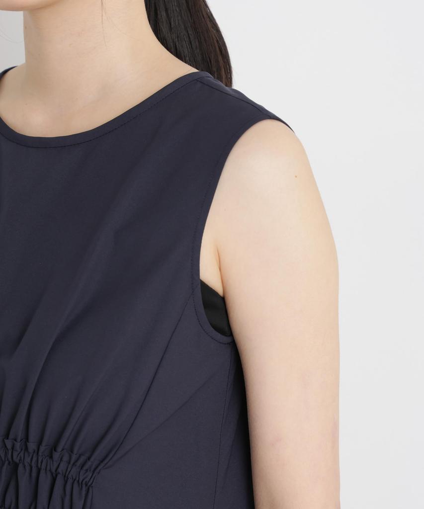 MINOTECH Sleeveless Gathered Maxi Size S [Nano Universe] (R) Dress, Women's, (120), Navy, 669-6119314