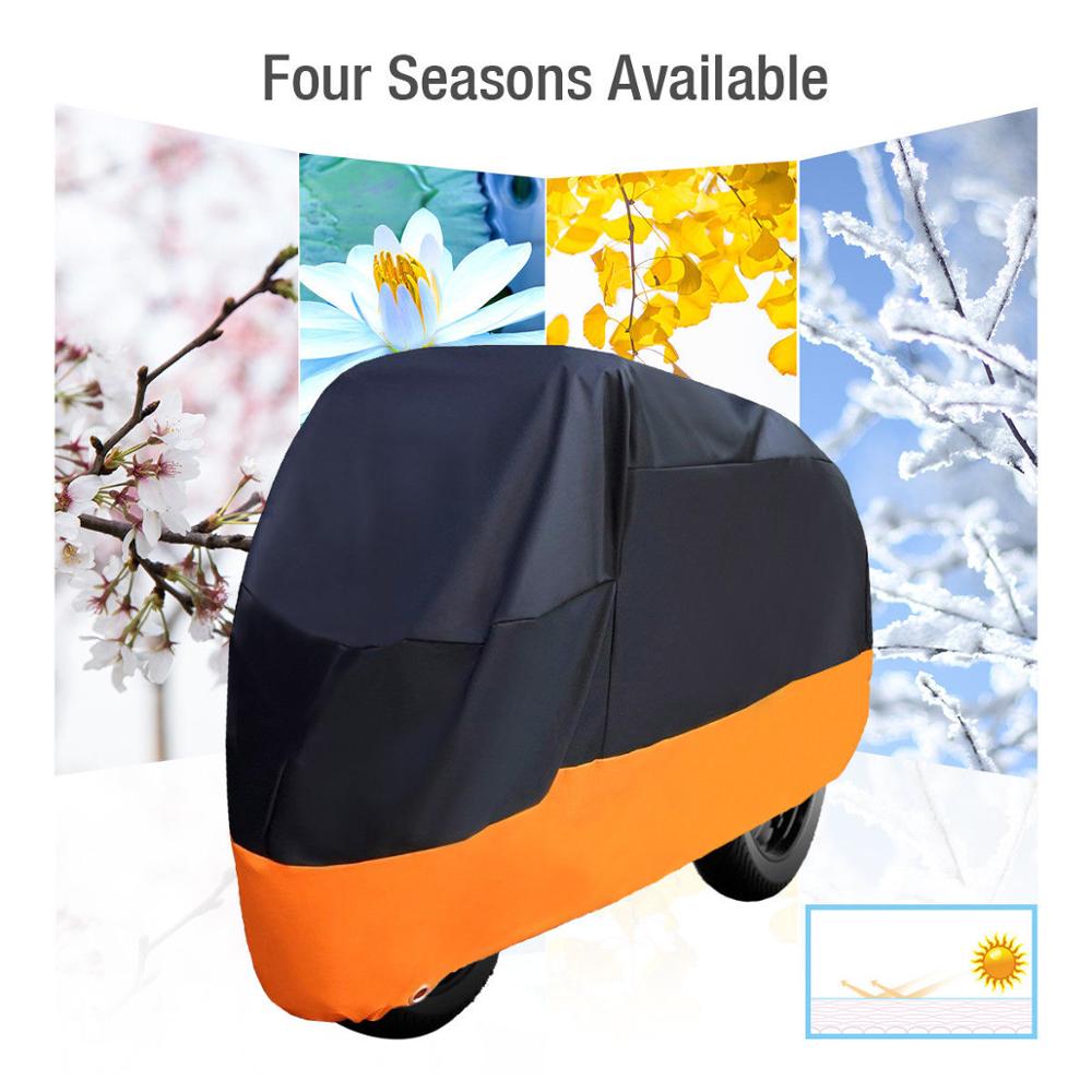 Universal Indoor Outdoor Motorcycle Cover Bike Waterproof Outdoor Rain Dust Sun UV Scooter Protector XL-3XL Dust