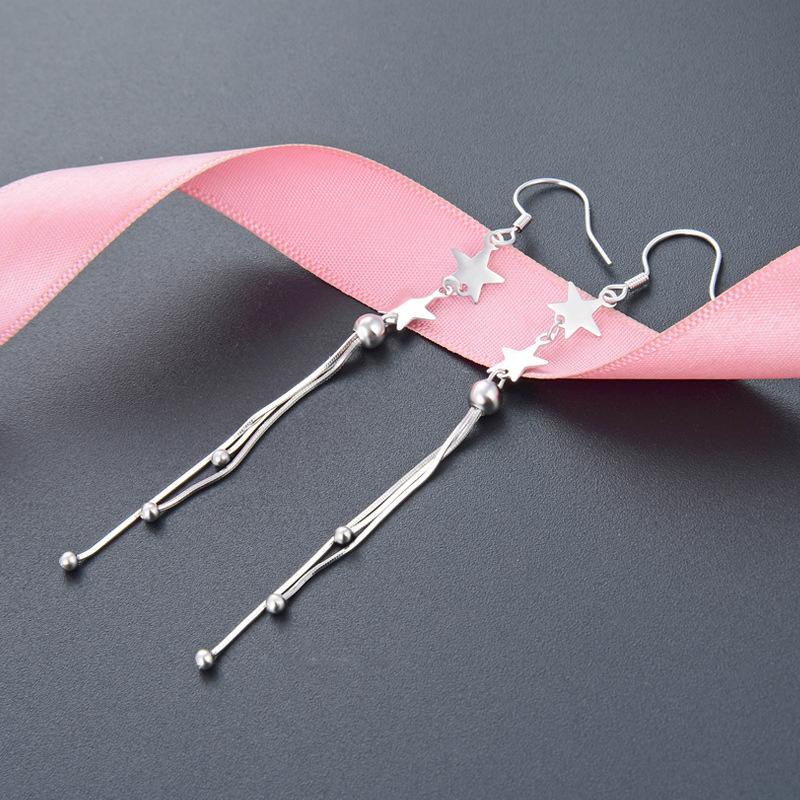 Pendientes Lindon de plata de ley 925, pendientes colgantes para mujer, regalos de fiesta de boda