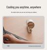 Portable USB Rechargeable Folding Fan with Carabiner and Ice Pack for Strong Outdoor Cooling