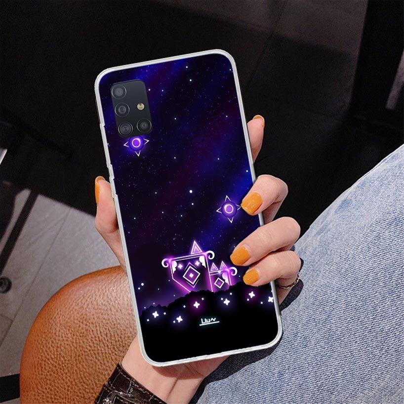 Geometry Dash Game Phone Case For Samsung Galaxy A52 A32 A22 A12 A51 A31 A50S A30S A20S A10S Note 20 Ultra 10 Plus S10 A72 A71 G
