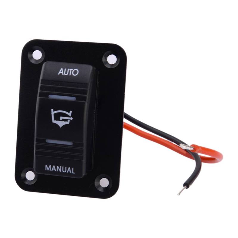 12V 20A Red LED 3 Way On-Off-On Car Marine Boat Bilge Pump Rocker Switch Panel