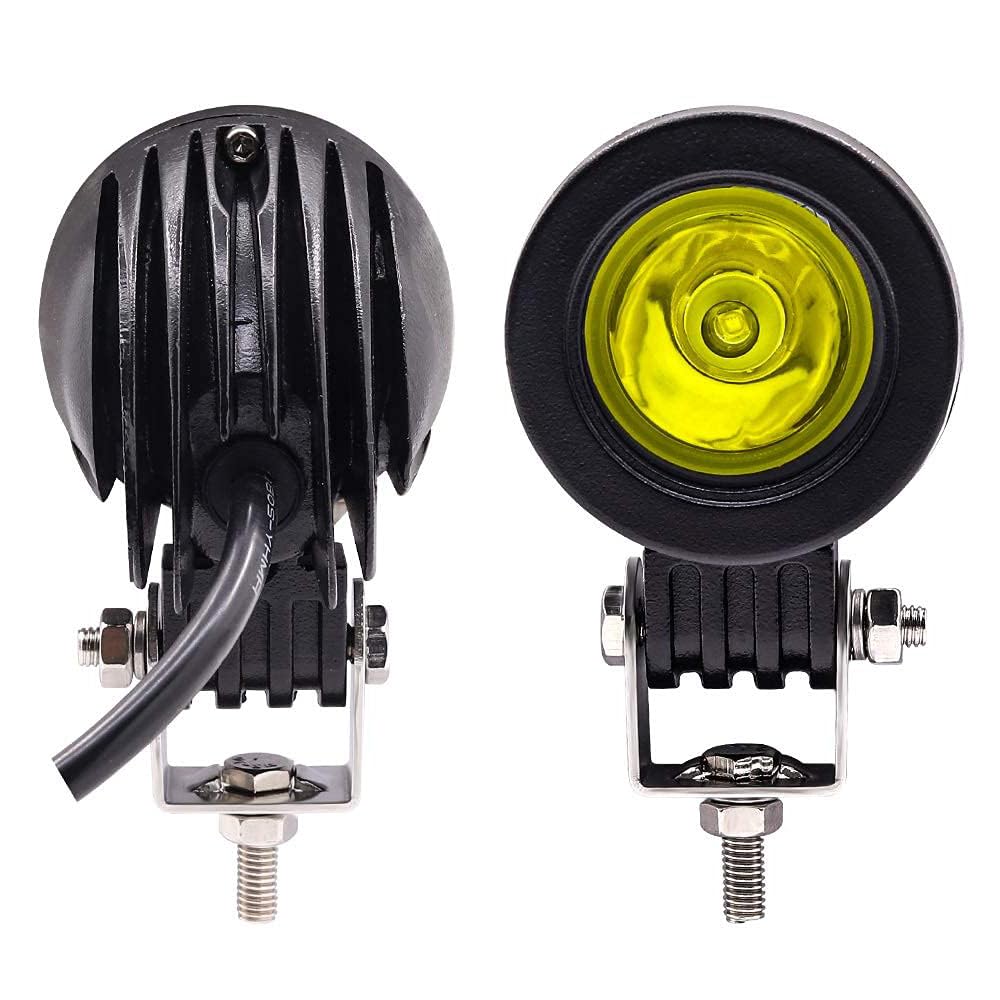 Aoling LED Work Motorcycle Fog Spot Switch Forklift Motorcycle Fog Universal LED Auxiliary Light for Set of 2 Light, Small, Light, Light, 12V, 24V,