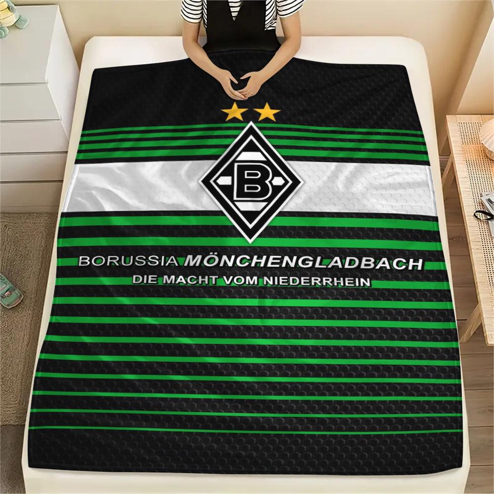 

1pc Borussia Print Flannel Blanket, High quality Comfortable for All Seasons, Home Decor, Warmth and Comfort, Perfect for Christmas Gifts16 80cm x 120cm