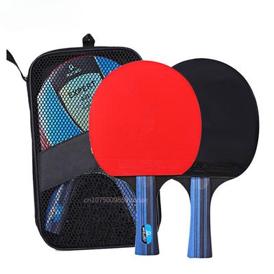 2PCS Ping Pong Raquete Tênis de Mesa Iniciantes 3 Estrelas Conjunto de Treinamento Espinhas-em Horizontal raquete Borracha Alta Qualidade Lâmina Bat