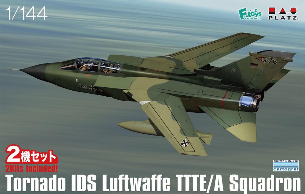 PLATZ 1/144 scale German Air Force Tornado IDS (TTTE A Squadron) PF-73, Set of 2 Plastic Model Kits
