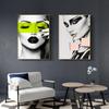 Nowoczesna moda Wall Art kobieta Home Decor czarny abstrakcyjny piękny motyl obraz na płótnie drukuje zdjęcia na plakat do salonu