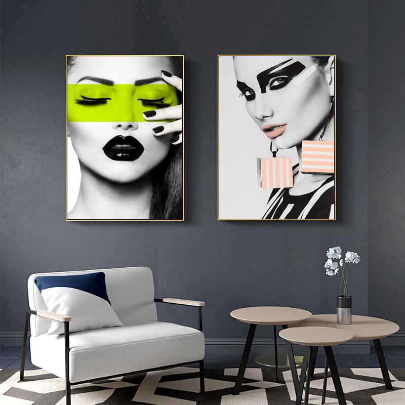 Nowoczesna moda Wall Art kobieta Home Decor czarny abstrakcyjny piękny motyl obraz na płótnie drukuje zdjęcia na plakat do salonu