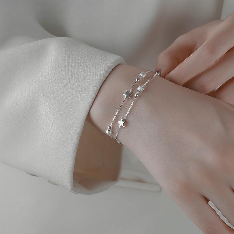 Double Layer Star Bracelet - Japanese & Korean Inspired Fashion for Women