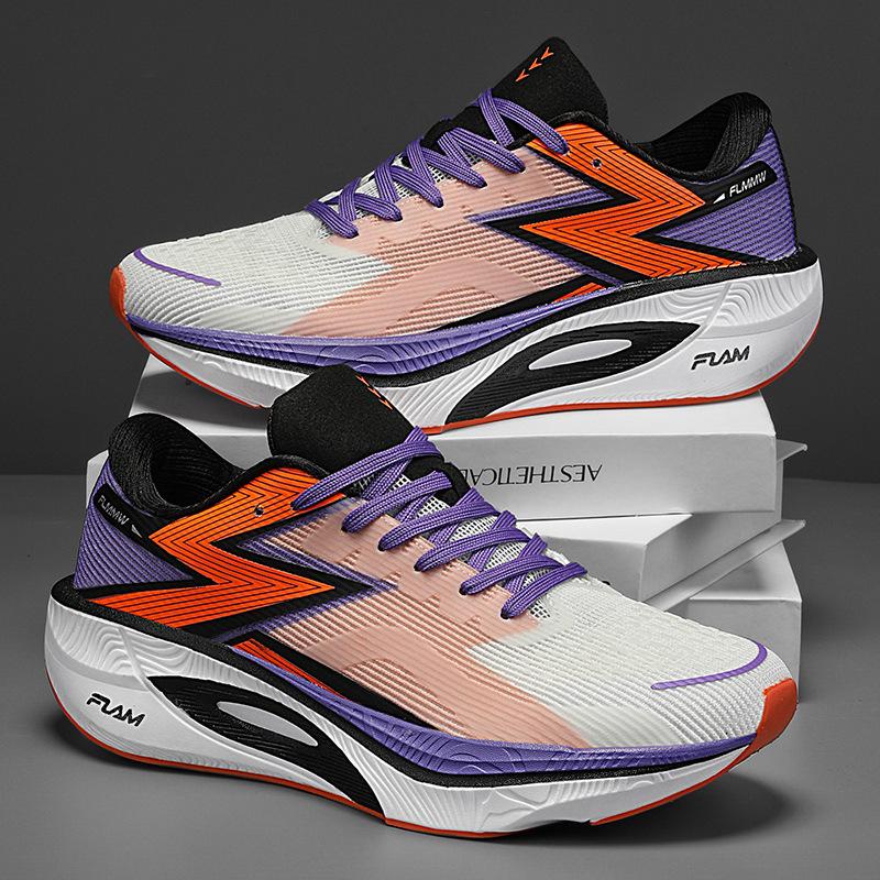 Fashion Spring and Autumn New Outdoor Sports Leisure Running Men's Shoes Breathable Non slip Shoes Travel Lightweight Thick soled Shoes