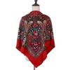 100*100cm Russian Style Floral Print Square Scarf for Women