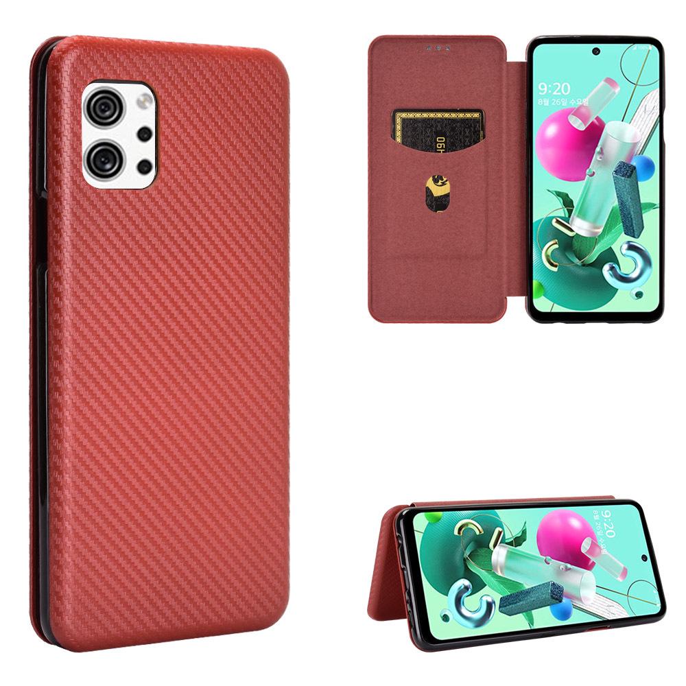 Apple 13Pro Max Leather Flip Case with 12 Card Slots, Carbon Fiber Design, for XSMAX and 8Plus, Simple Business Style