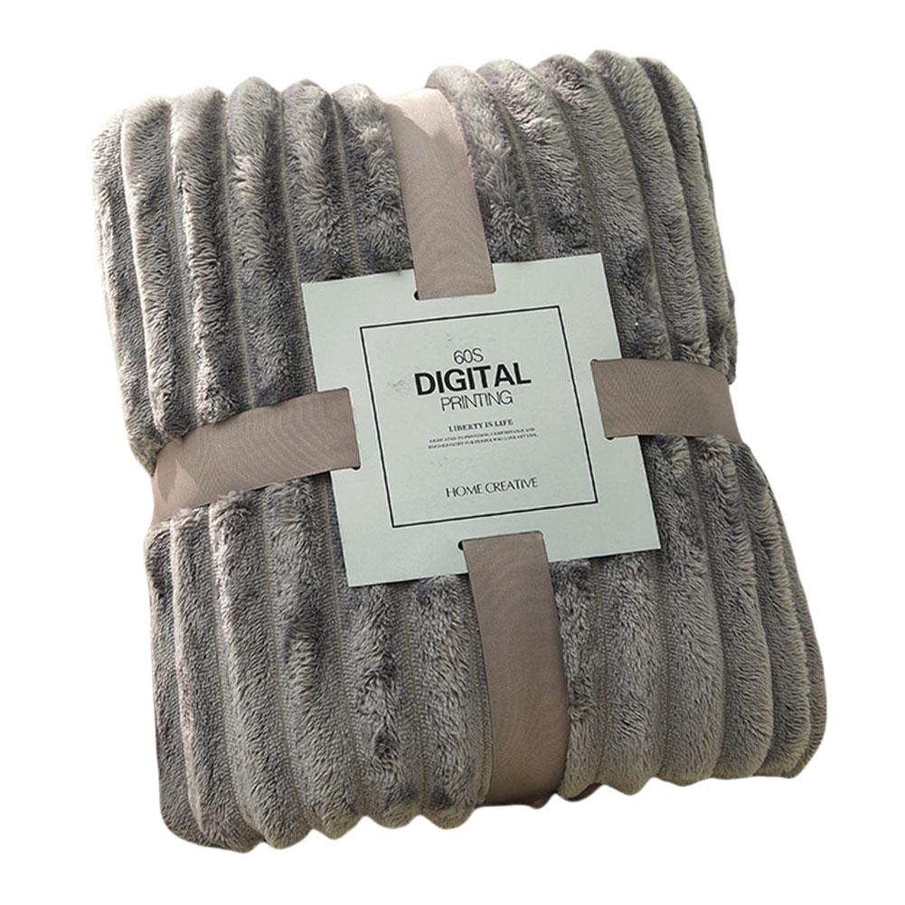 Cozy Plush Blanket Solid Color Faux Fur Throw Blanket Thickened Fleece Blanket Soft Nap Blankets for Couch Sofa