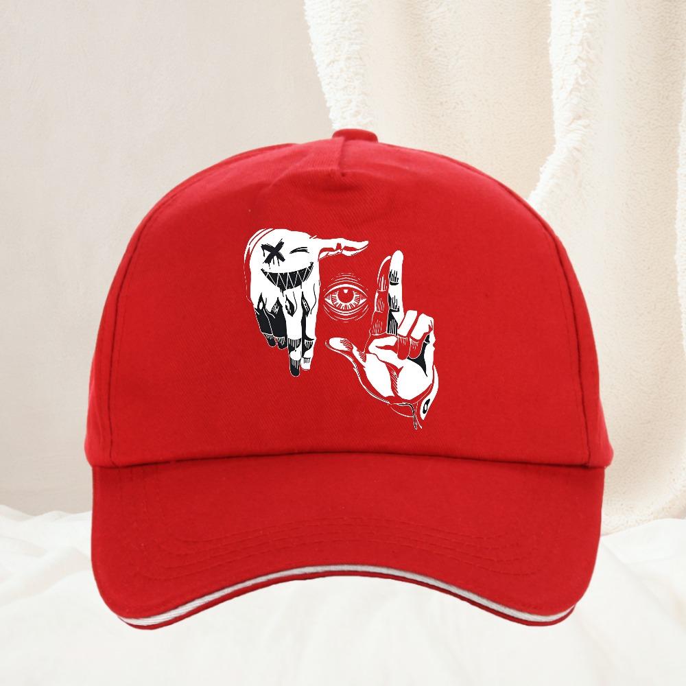 Summer Unisexs cartoon gesture eye personalized pattern printed Baseball Cap UnisexTeens Design hat Adjustable Hats Adjustable