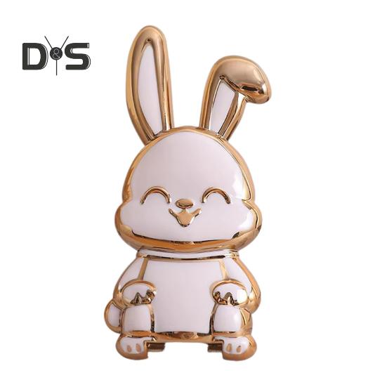 

Складная подставка для телефона в виде кролика, милый держатель для телефона в виде кролика для стола, регулируемый кронштейн для всех мобильных телефонов белый