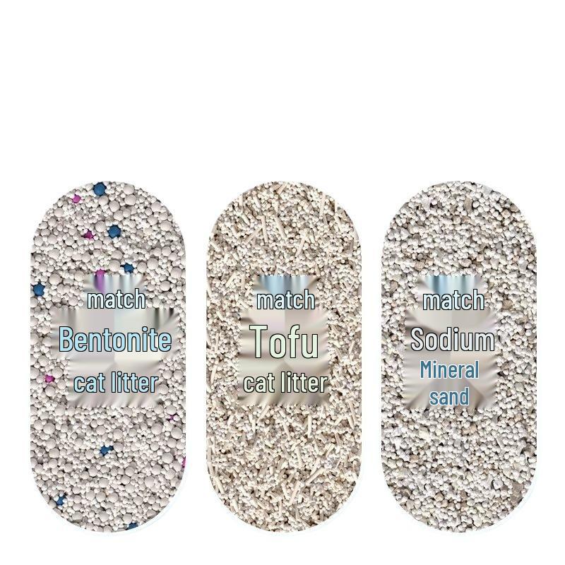 MINISO Tapioca Cat Litter: Plant-Based, Antibacterial, Deodorizing, Dust-Free, Easy Clumping (8 Bags)