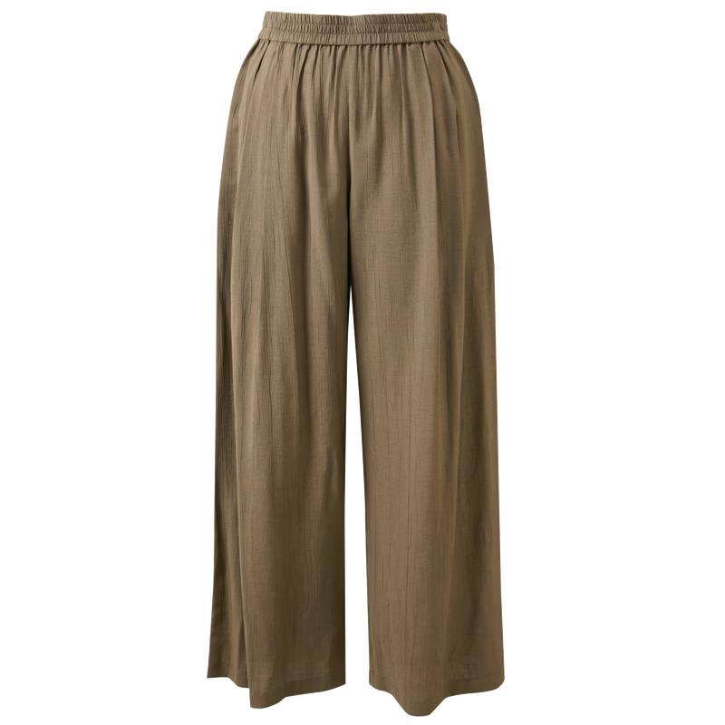 Sancai 2026 Summer Elastic Waist Wide-Leg Casual Pants S